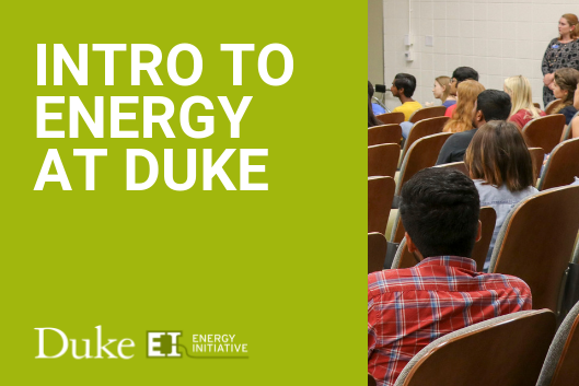 Classroom with students from Intro to Energy at Duke 2018